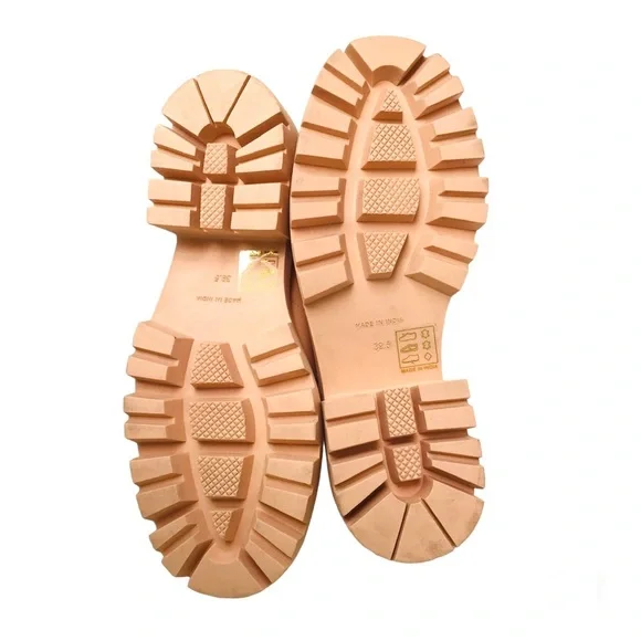 Free People Lyra Lug Sole Loafer Shoes in Cantaloupe - Picture 11 of 11